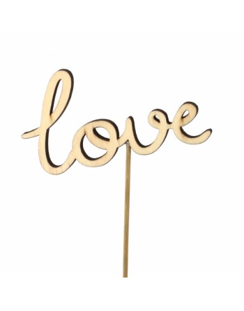 PIN LETRAS LOVE. CREMA.