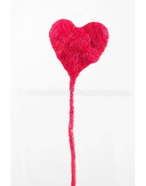 PIN CORAZÓN DE SISAL