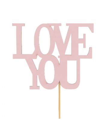 PIN MADERA LOVE YOU ROSA.