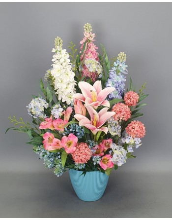 CENTRO DELPHINIUM, LILIUM
