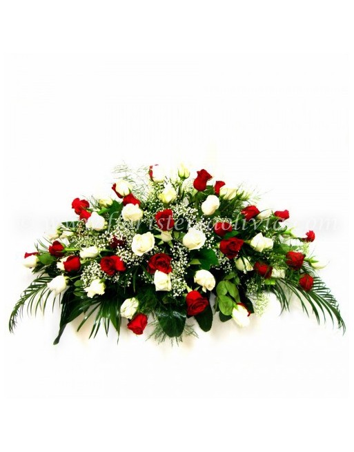 PALMA 4 DOCENAS DE ROSAS
