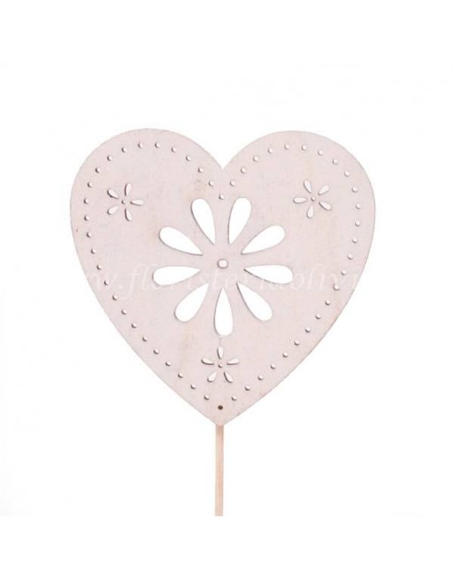 PIN CORAZÓN MADERA CALADO (8 cm diámetro)